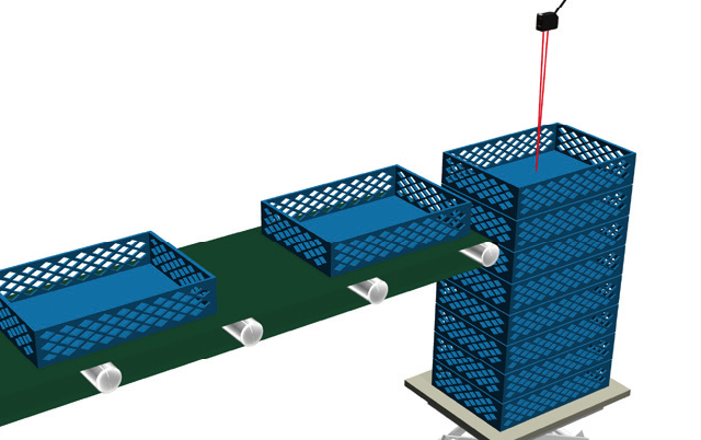 Датчик Optex TOF-DL - Измерение грузоподъемности подъемной платформы