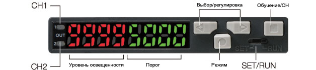 Два четырехразрядных дисплея.