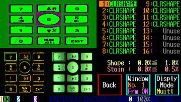 16 окон проверки для каждой камеры (камера сопоставления с шаблоном и камера для измерений)