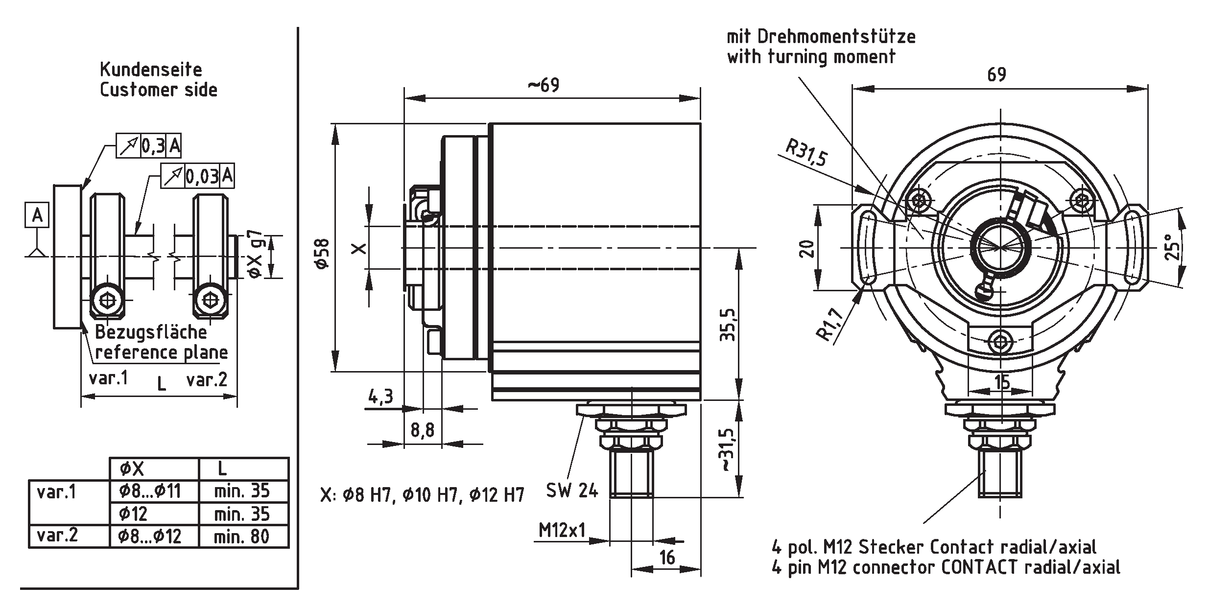 Absolute-Encoder CEH58 - AS