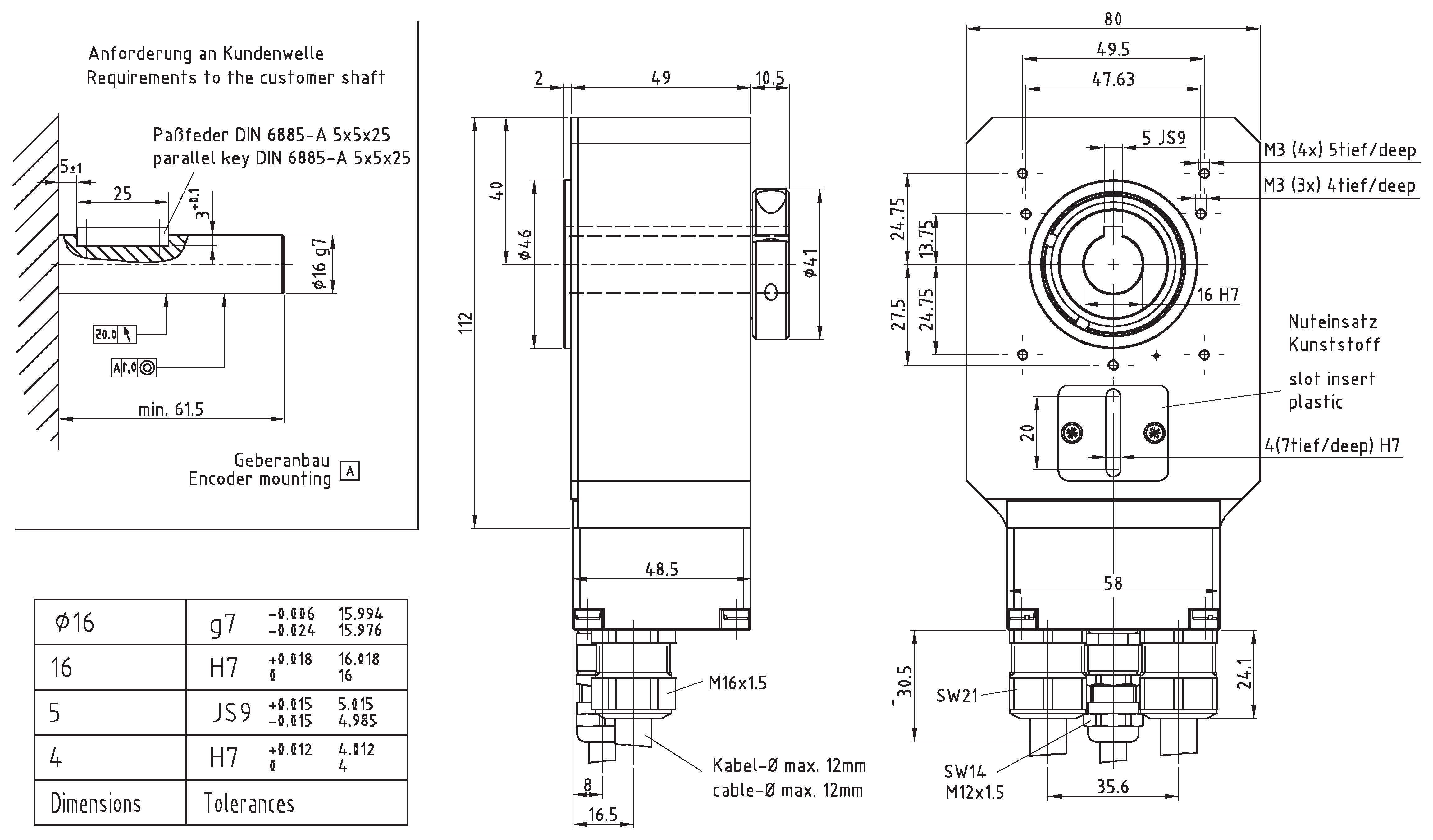 Absolute-Encoder QEH80 - PB