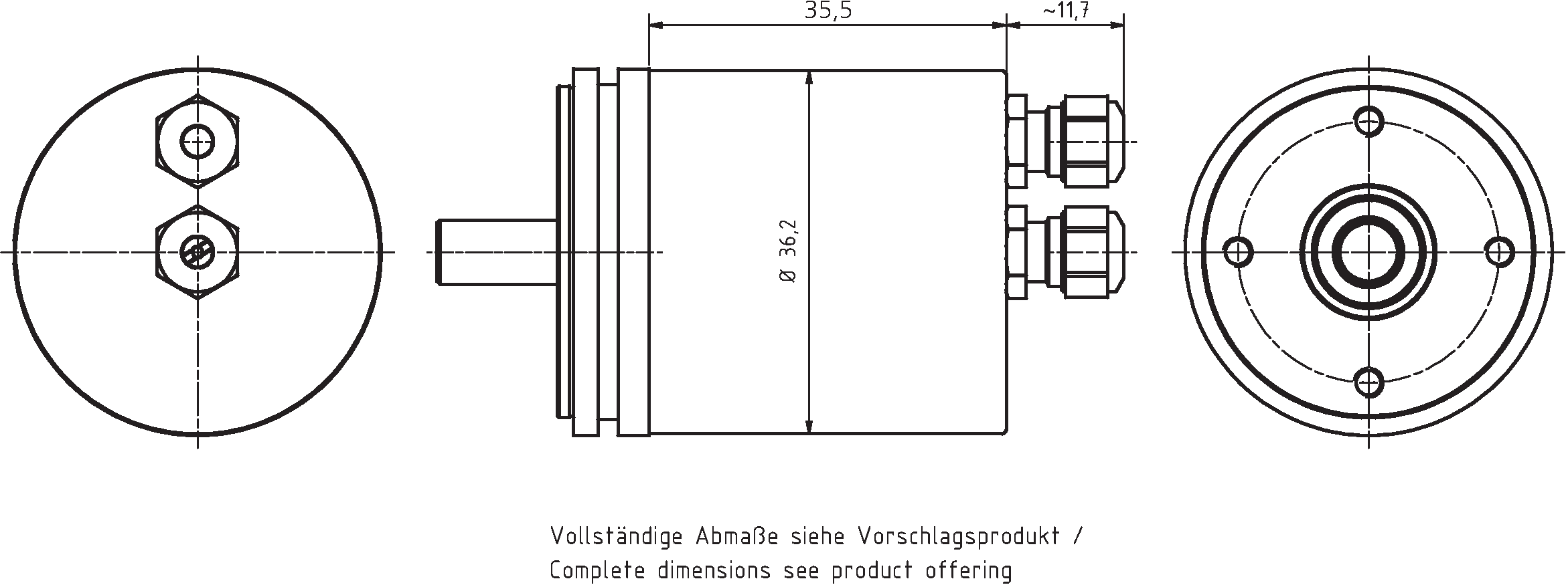 Absolute-Encoder CDV36M - SSI