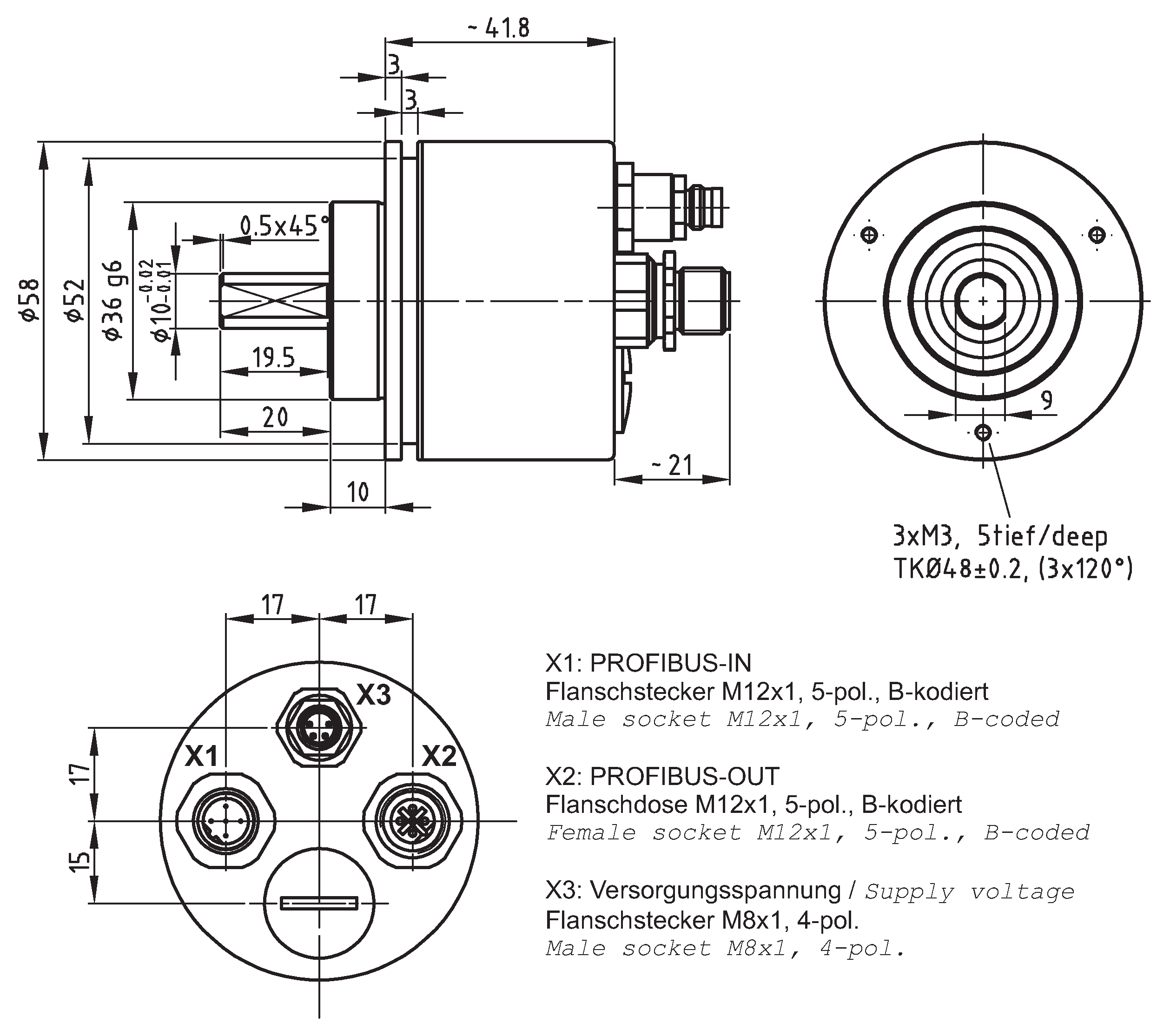 Absolute-Encoder CMV58 - PB