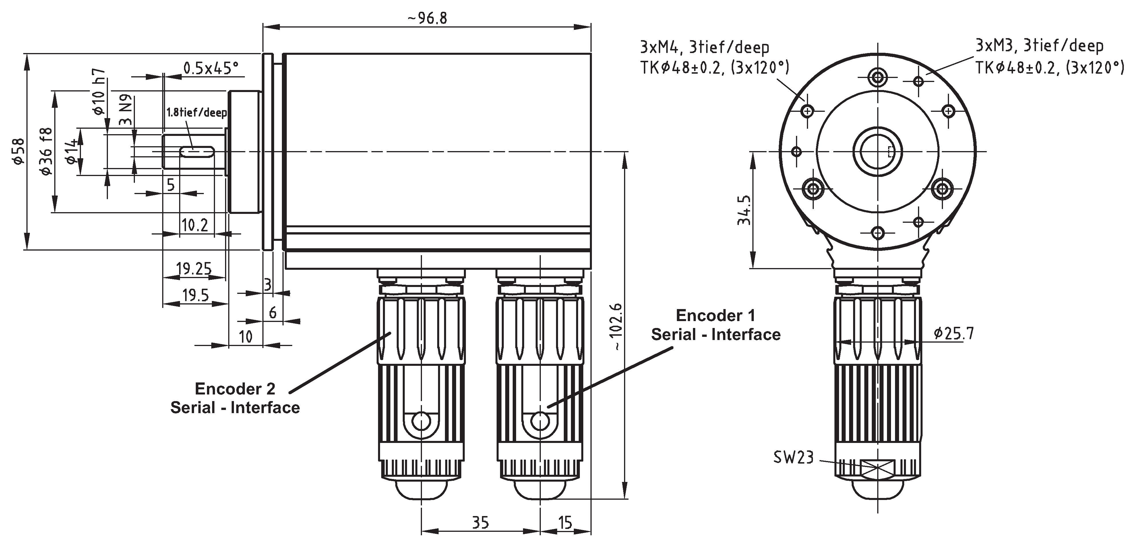 Absolute-Encoder CDV58 - M