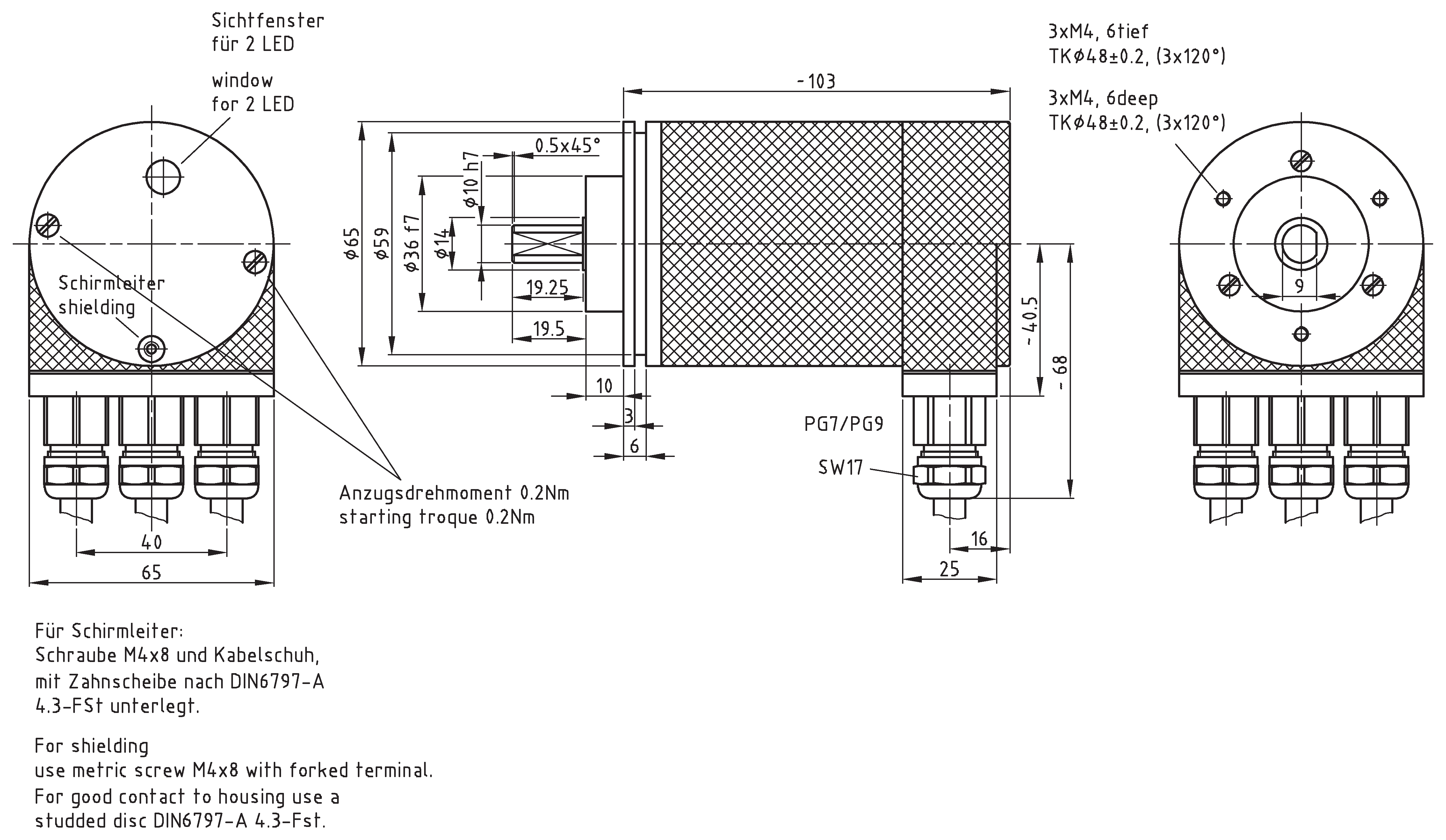 Absolute-Encoder CEV65 - DN