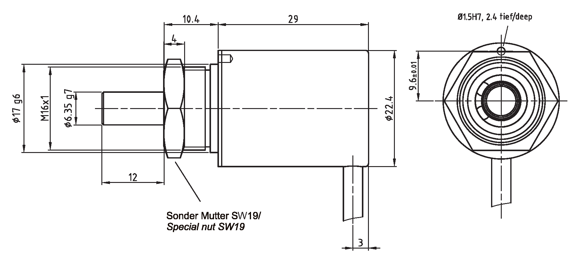 Absolute-Encoder CMV22 - A, <= 256 Rev.