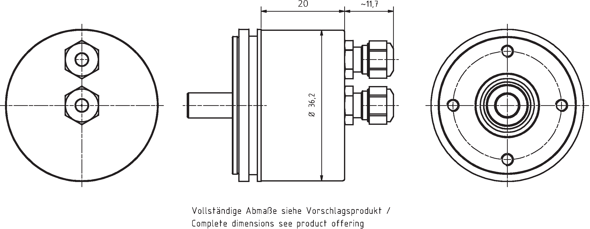 Absolute-Encoder CDV36S - SSI