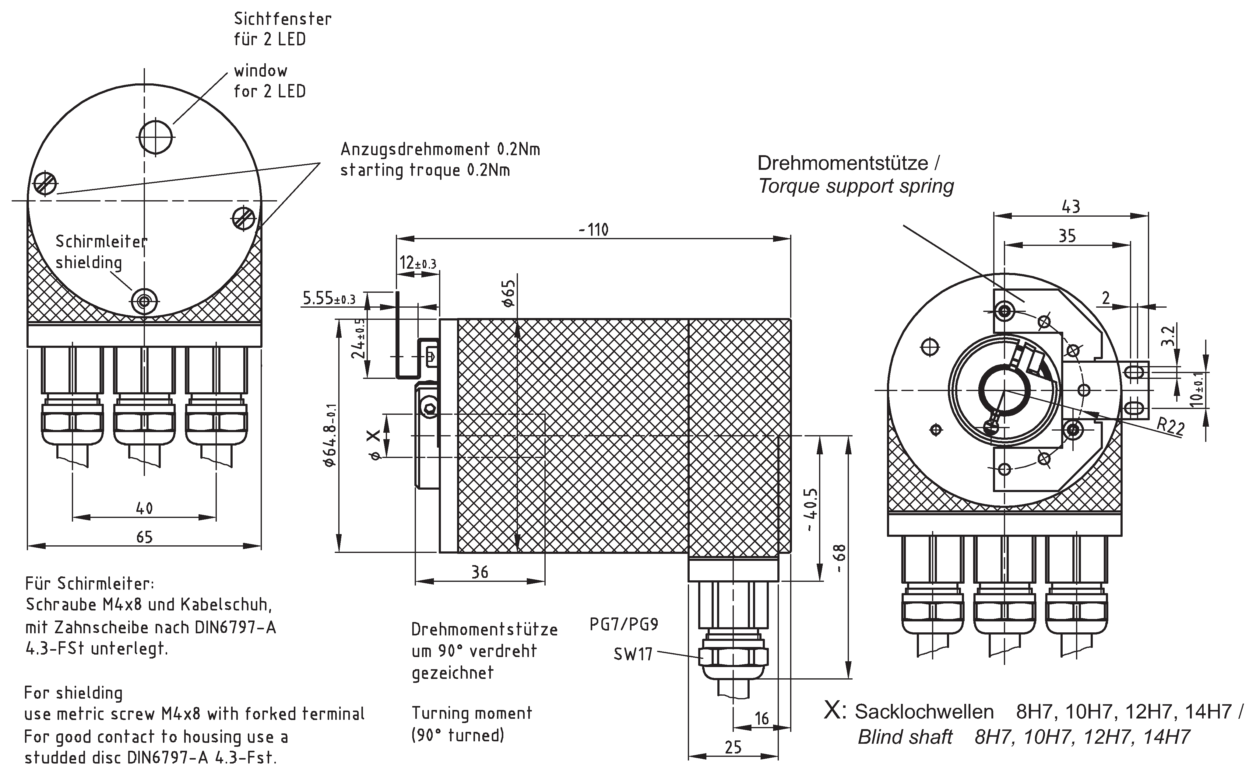 Absolute-Encoder CES65 - PB / SSI