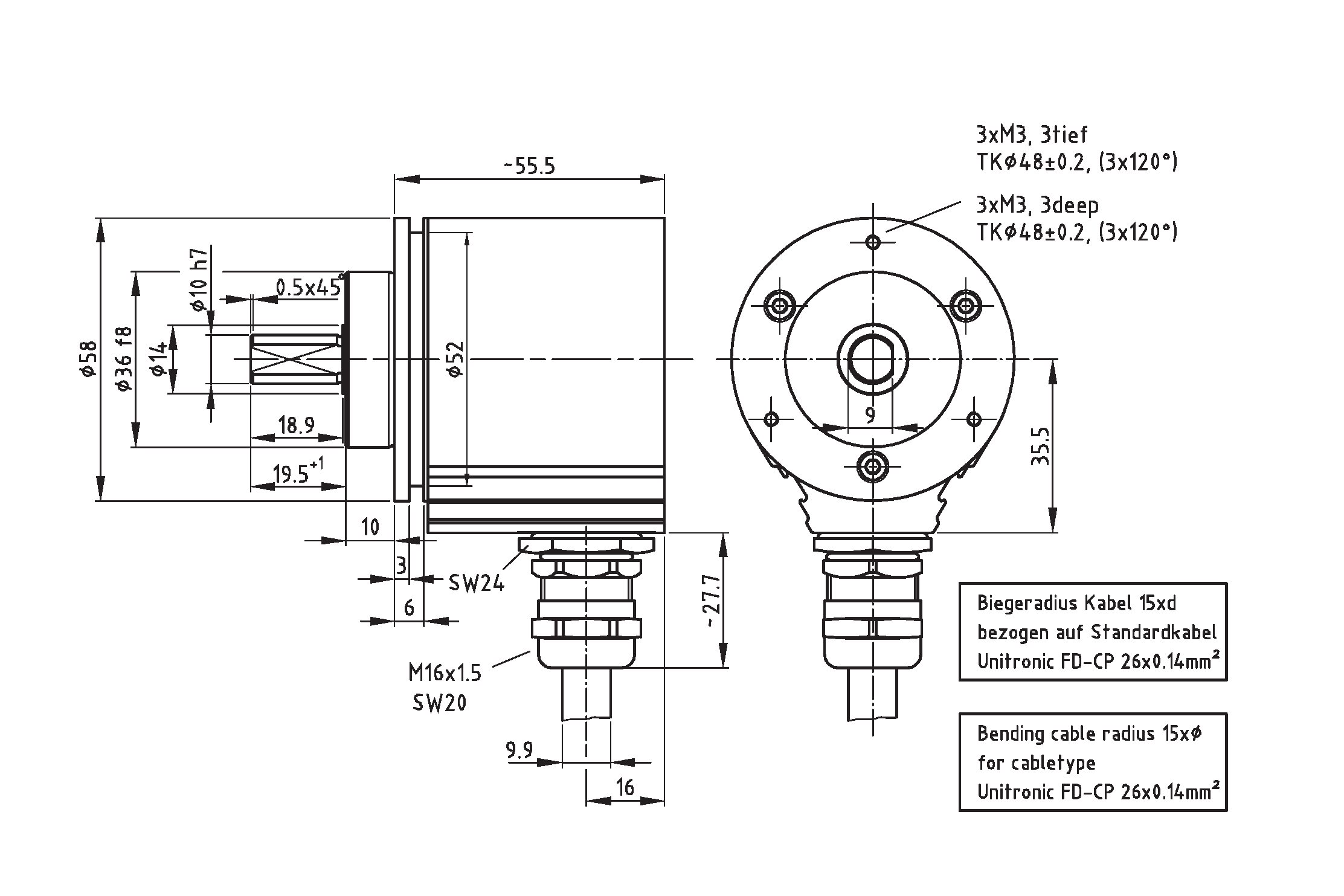 Absolute-Encoder CEV58S - P