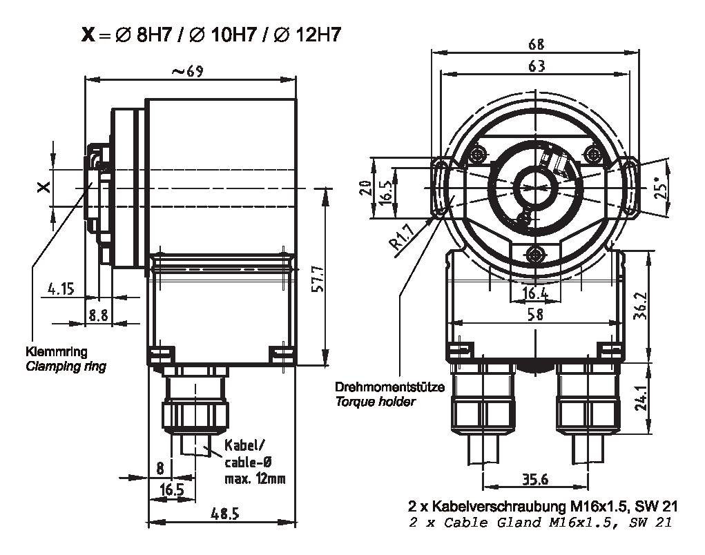 Absolute-Encoder CEH58 - DN