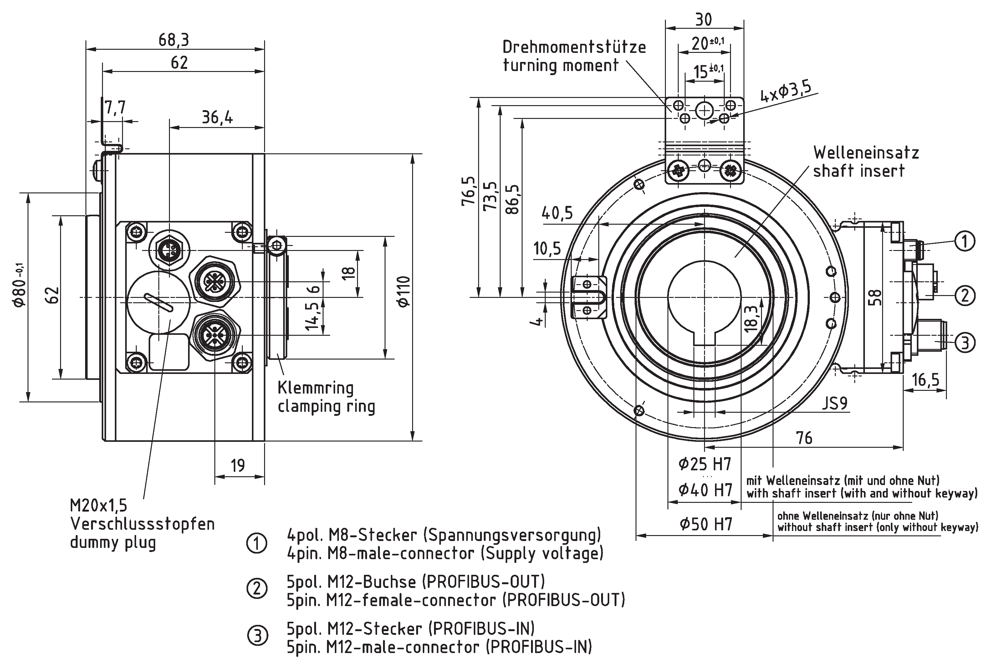 Absolute-Encoder CEH110 - PB