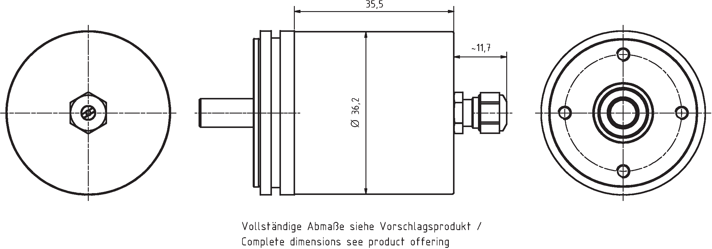 Absolute-Encoder CMV36M - SSI