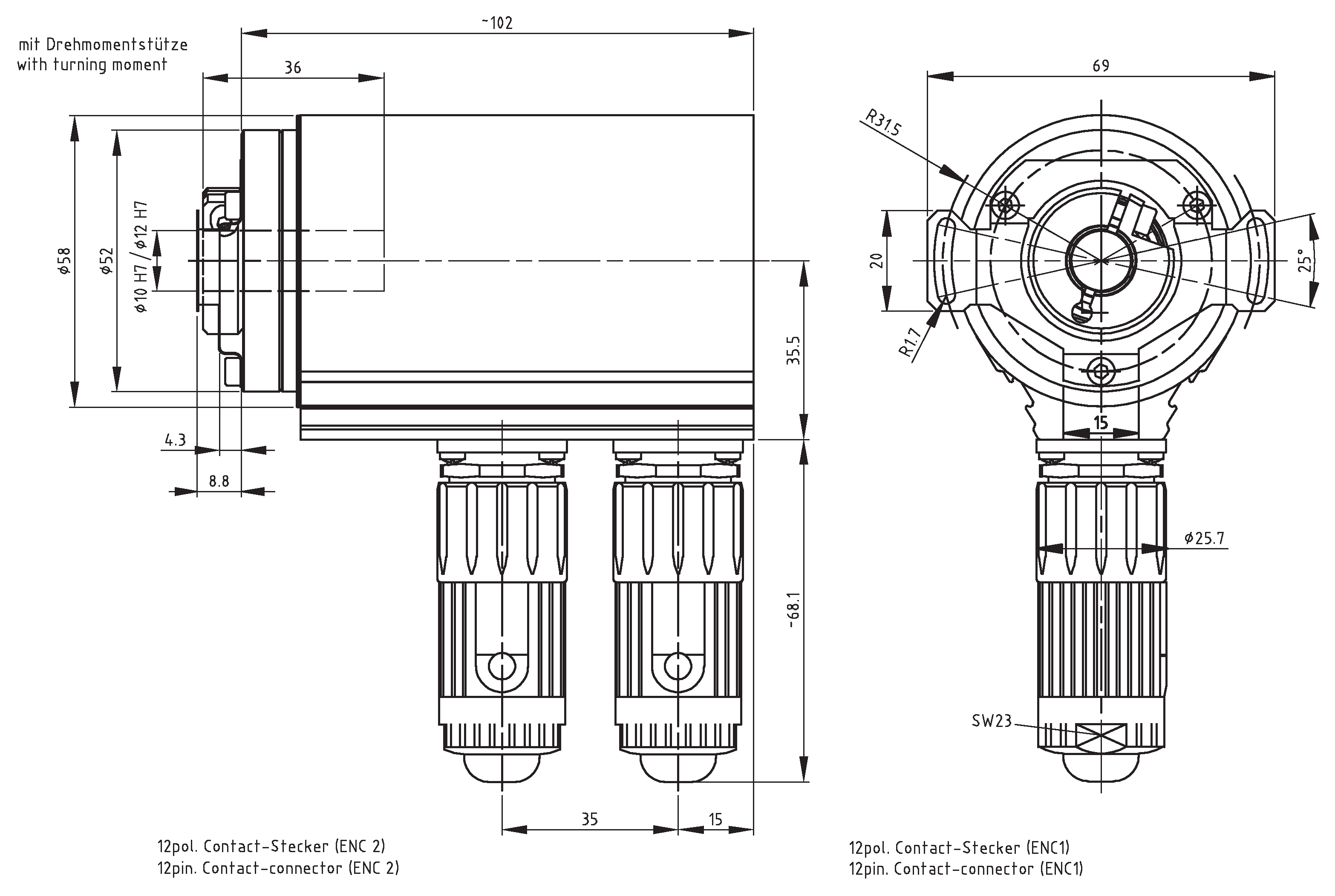 Absolute-Encoder CDS58 - M