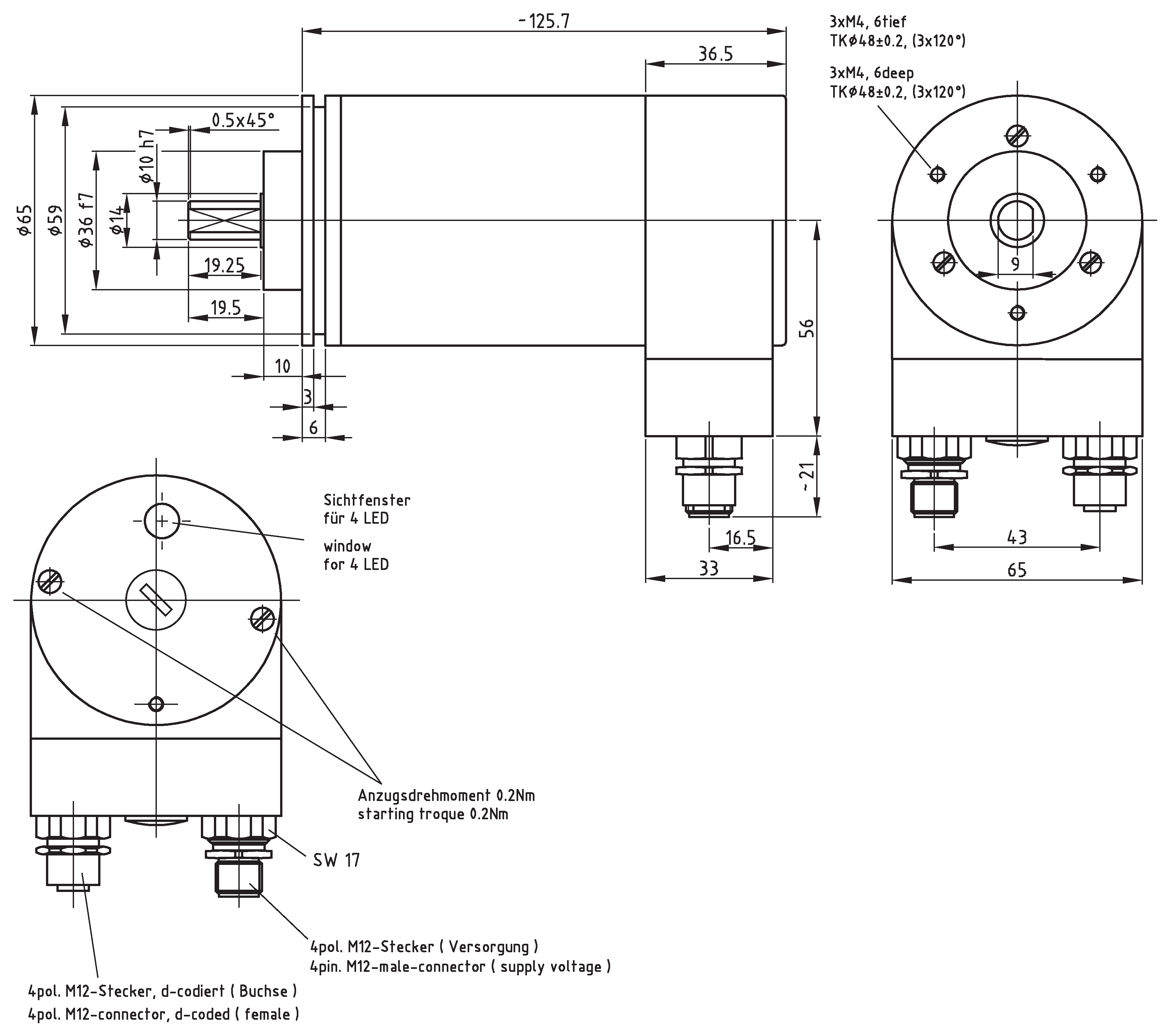 Absolute-Encoder COV65 - EIP