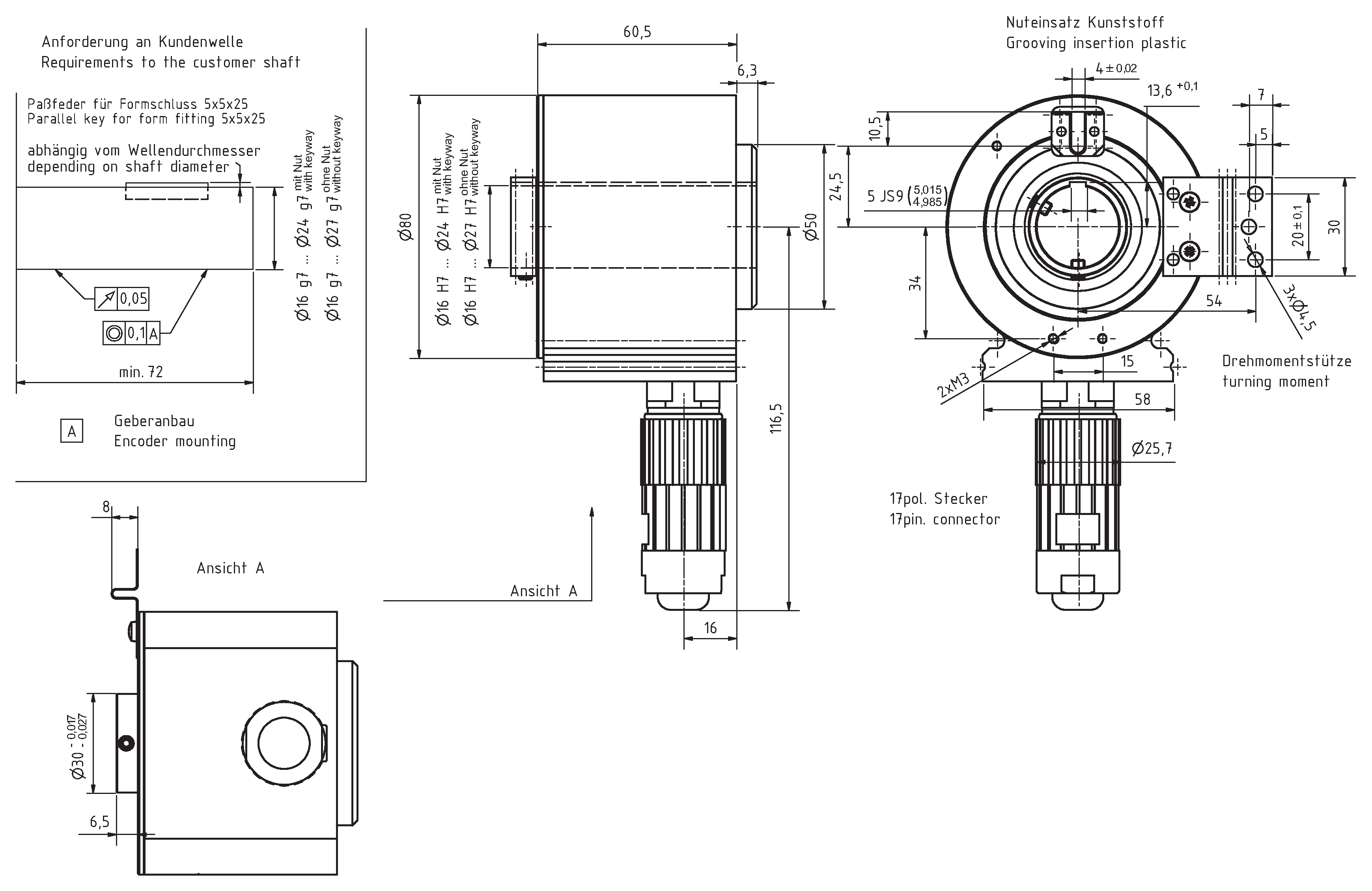 Absolute-Encoder COH80 - SSI