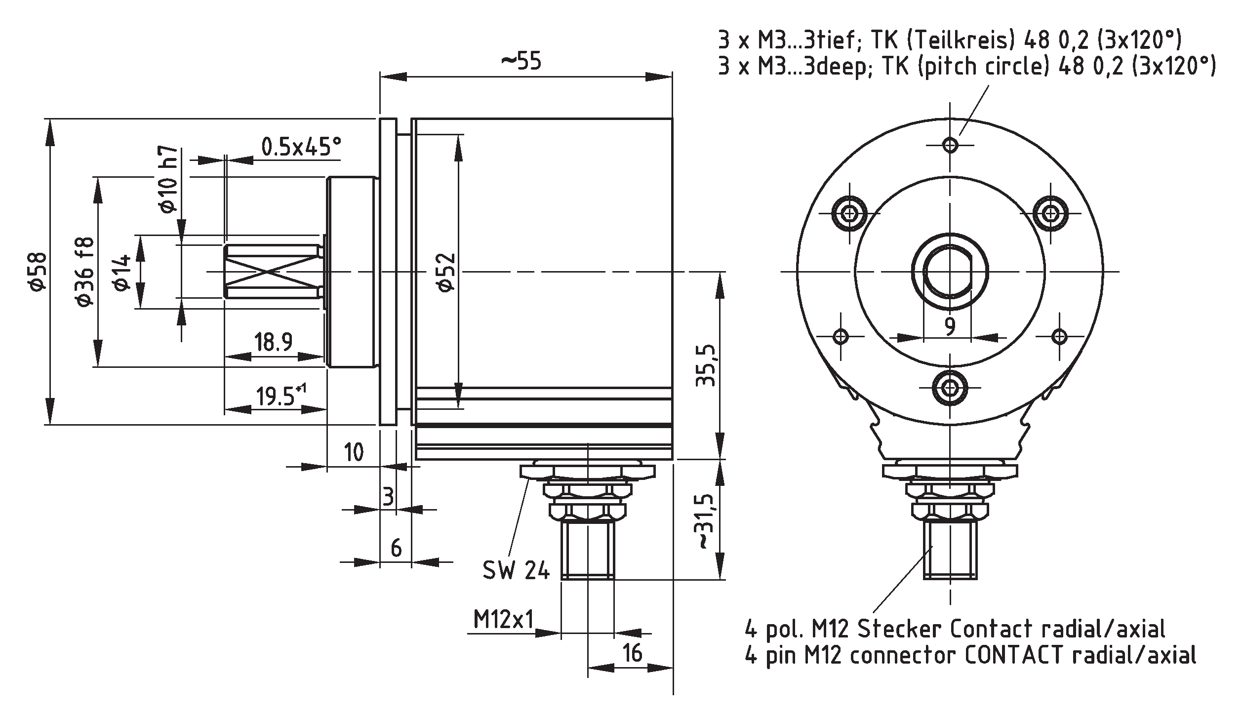 Absolute-Encoder CEV58 - AS