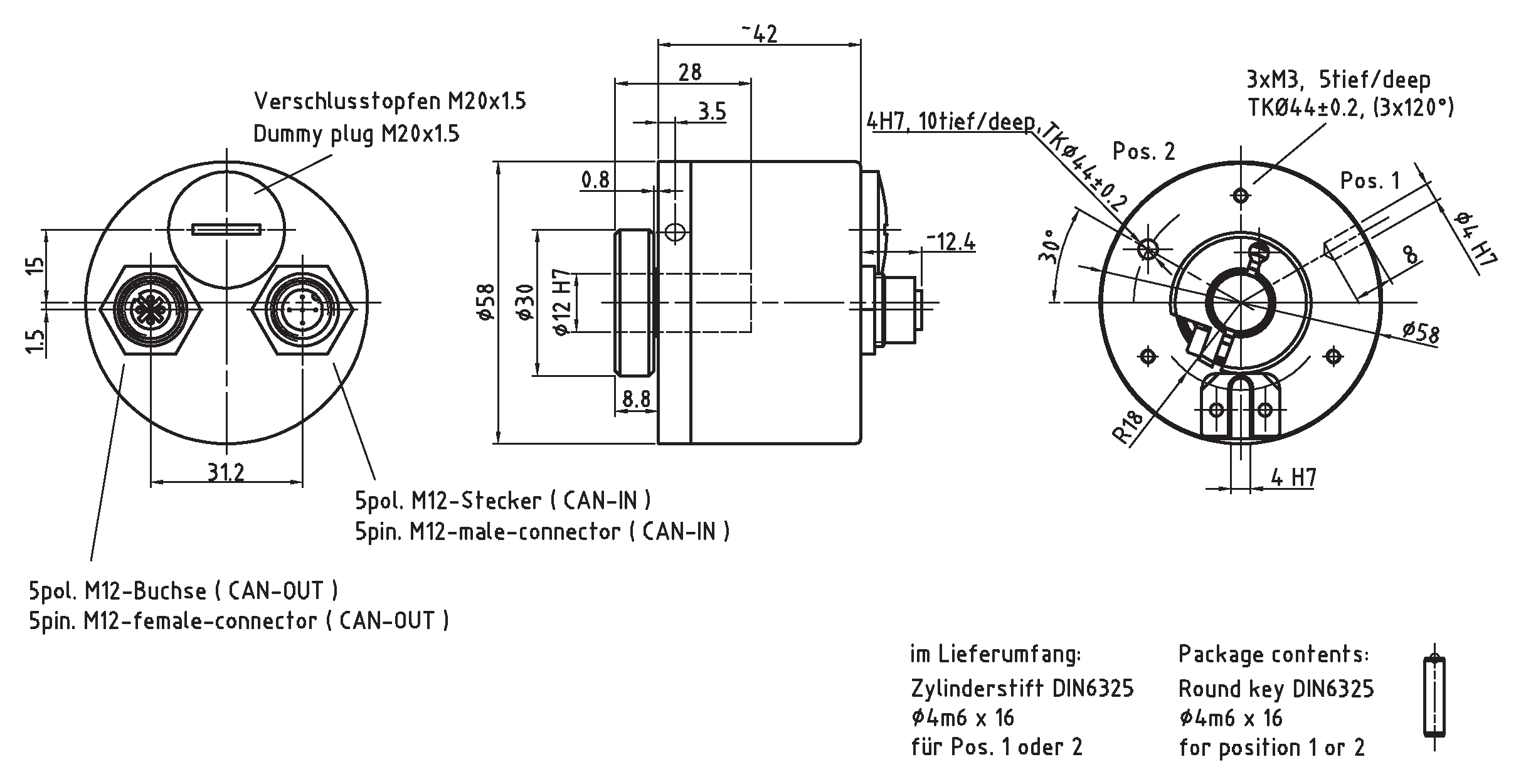 Absolute-Encoder CMS58 - CO