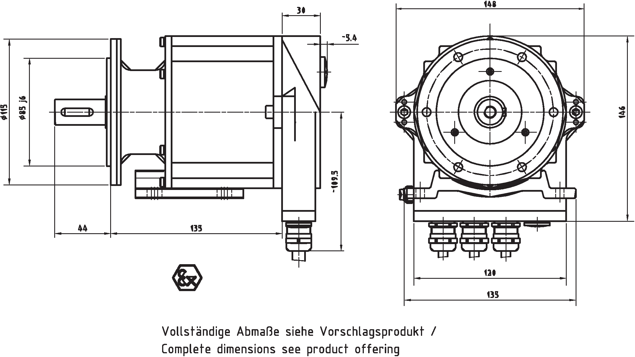 Absolute-Encoder AEV115 - PB / SSI