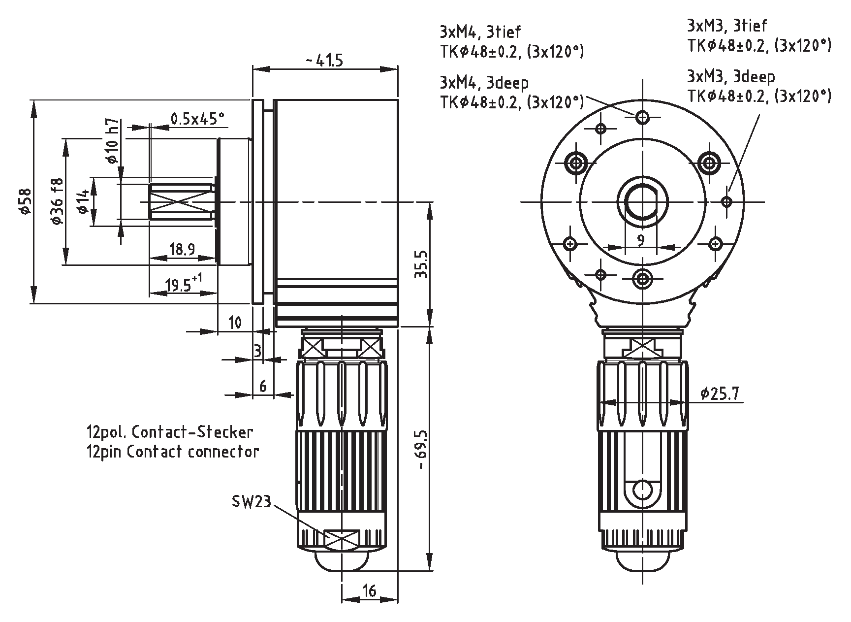 Absolute-Encoder CMV58 - SSI
