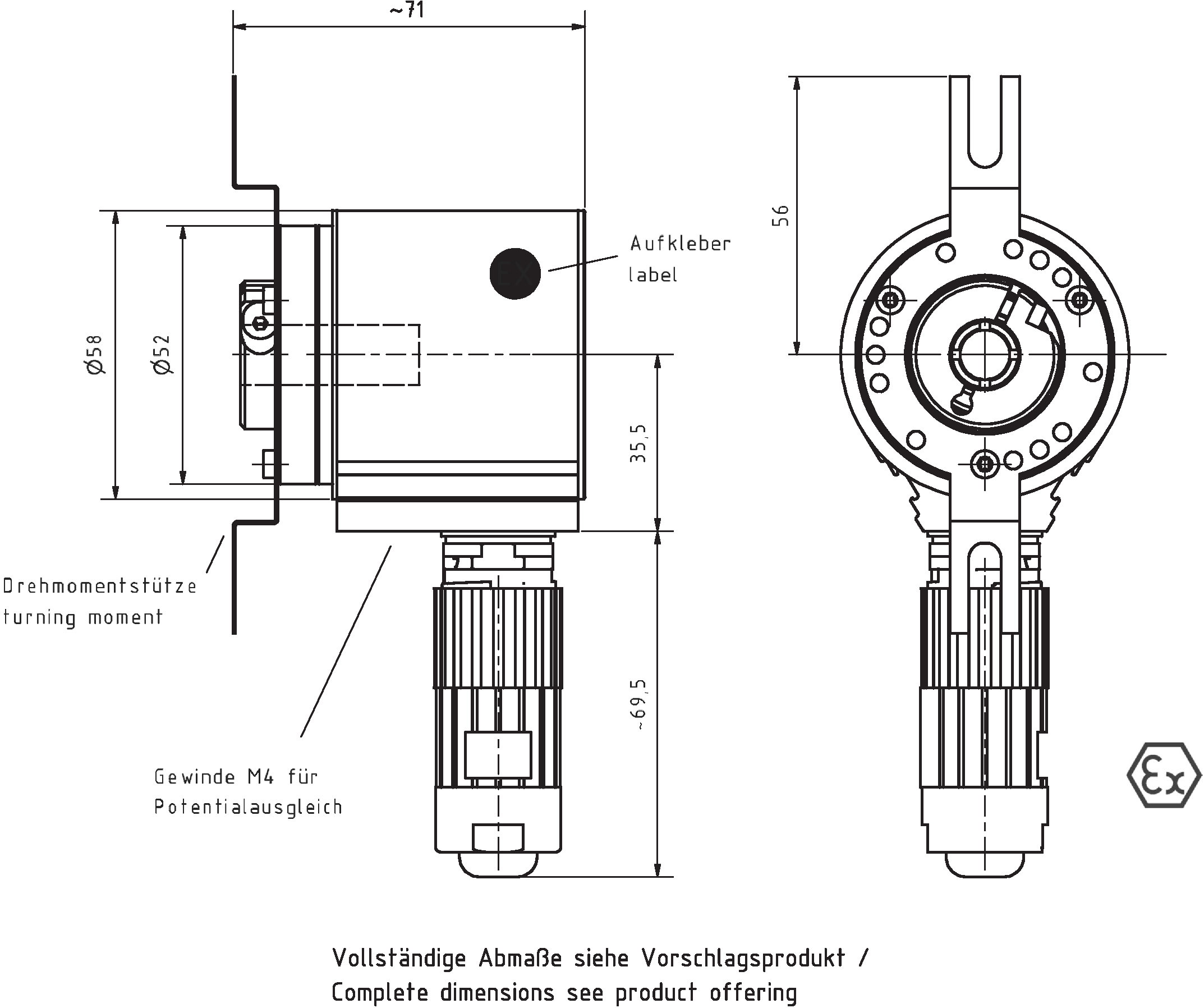Absolute-Encoder AES58 - SSI