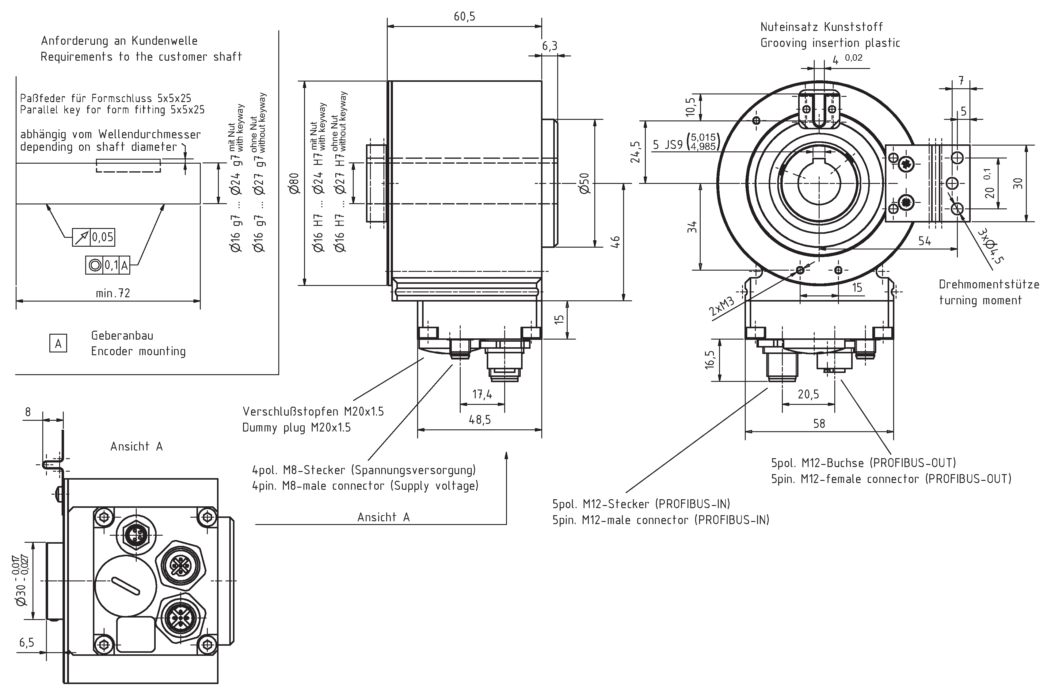 Absolute-Encoder COH80 - PB
