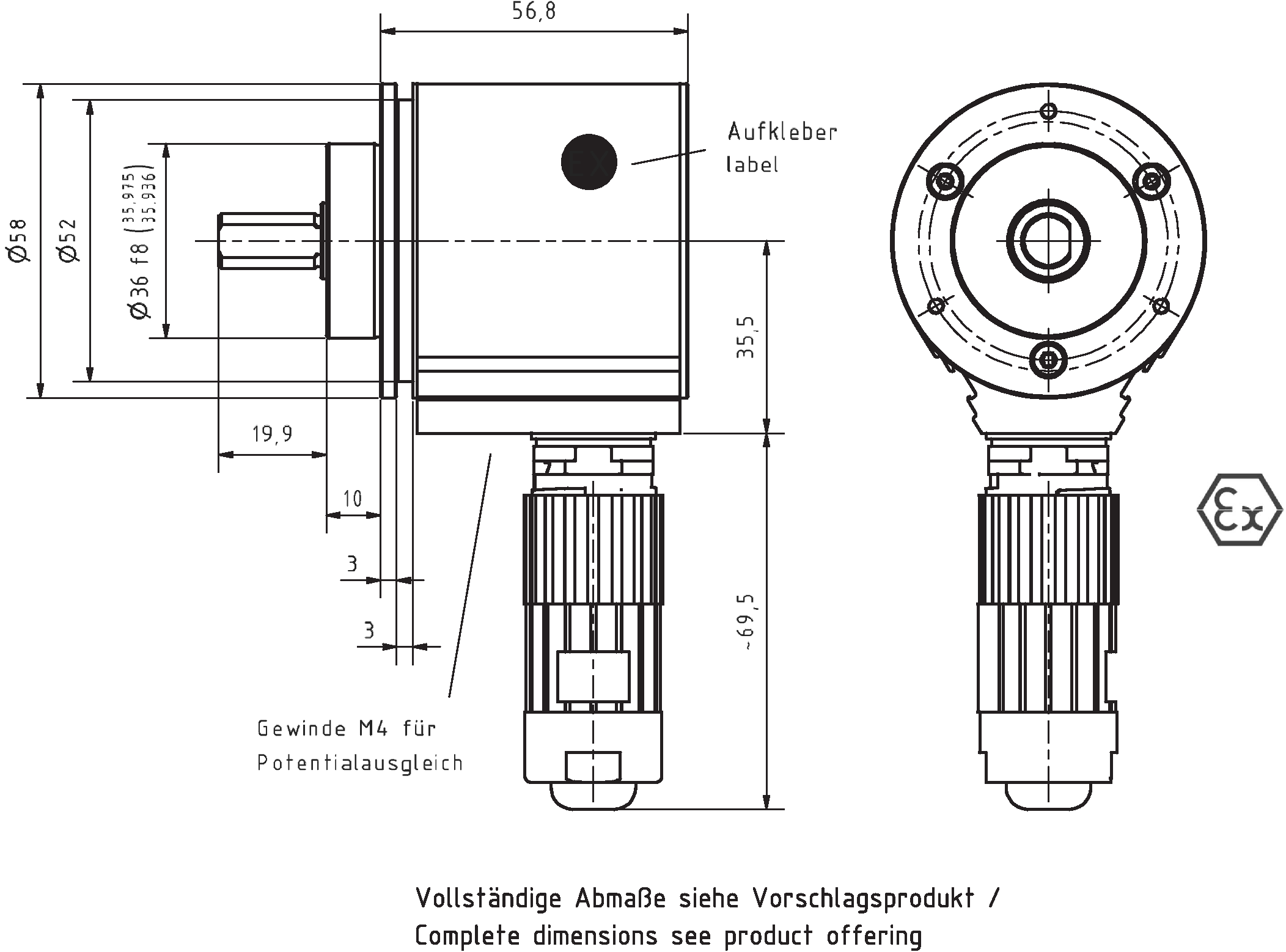 Absolute-Encoder AEV58 - SSI