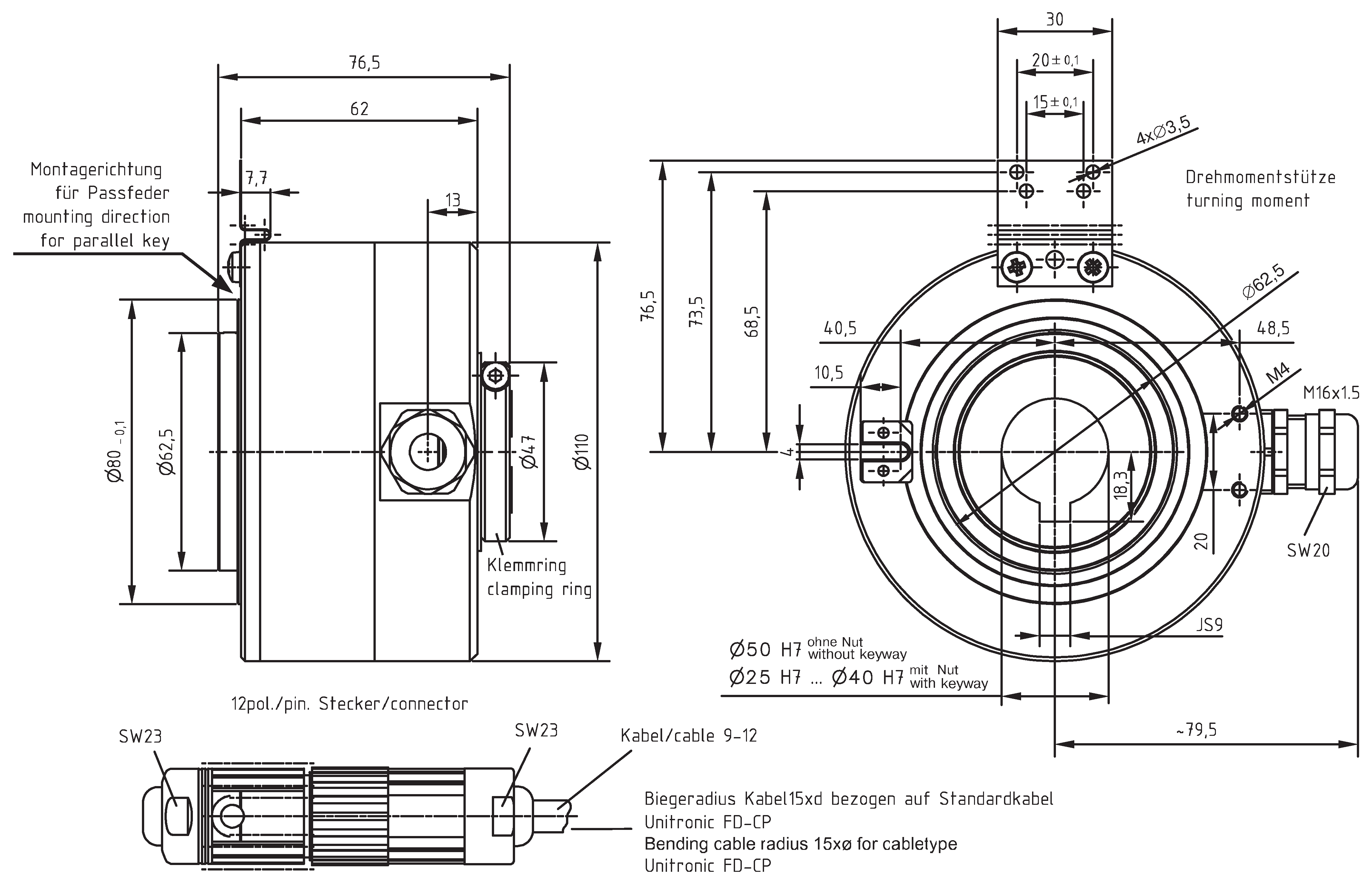 Absolute-Encoder COH110 - SSI
