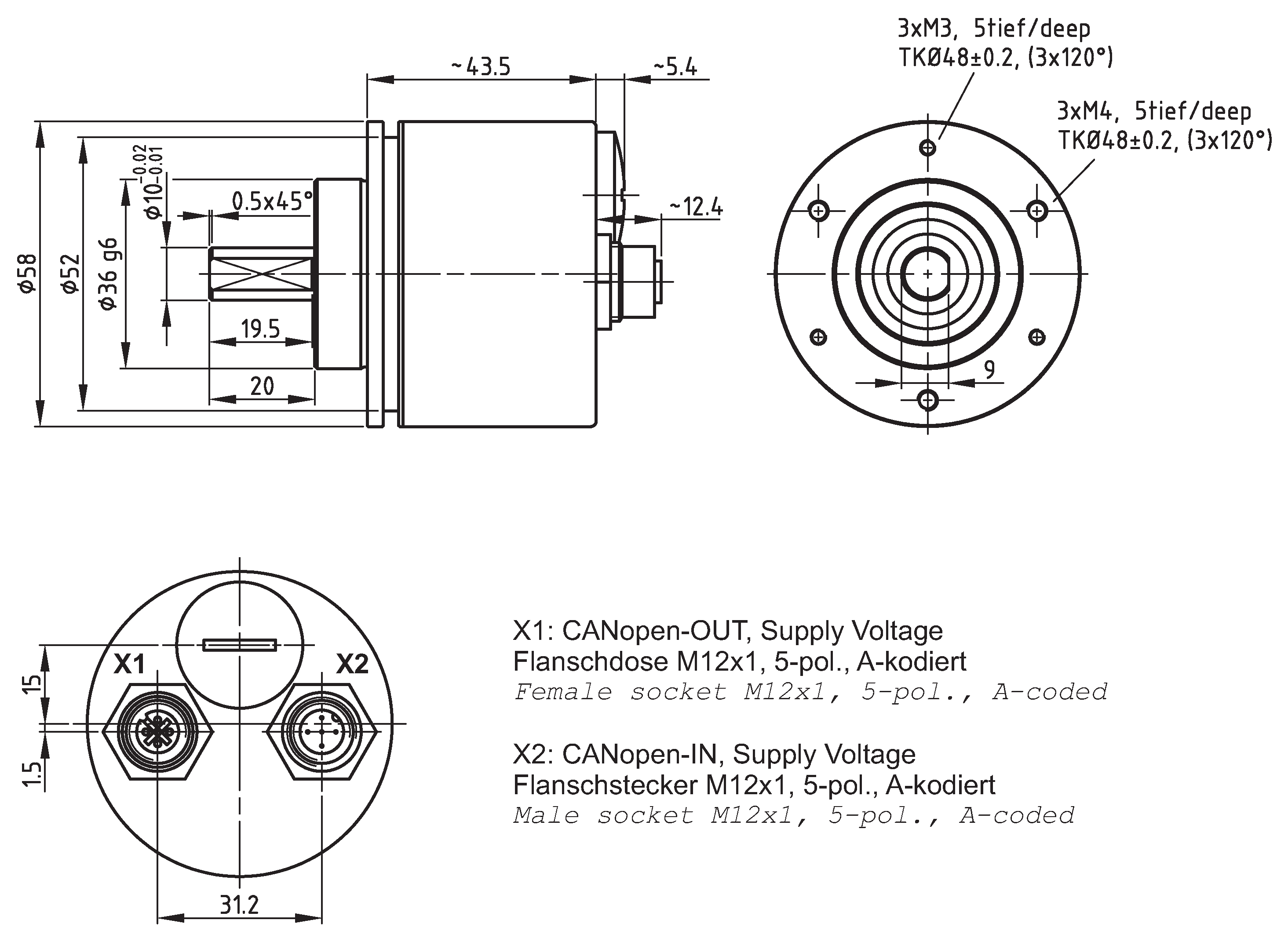 Absolute-Encoder CMV58 - CO