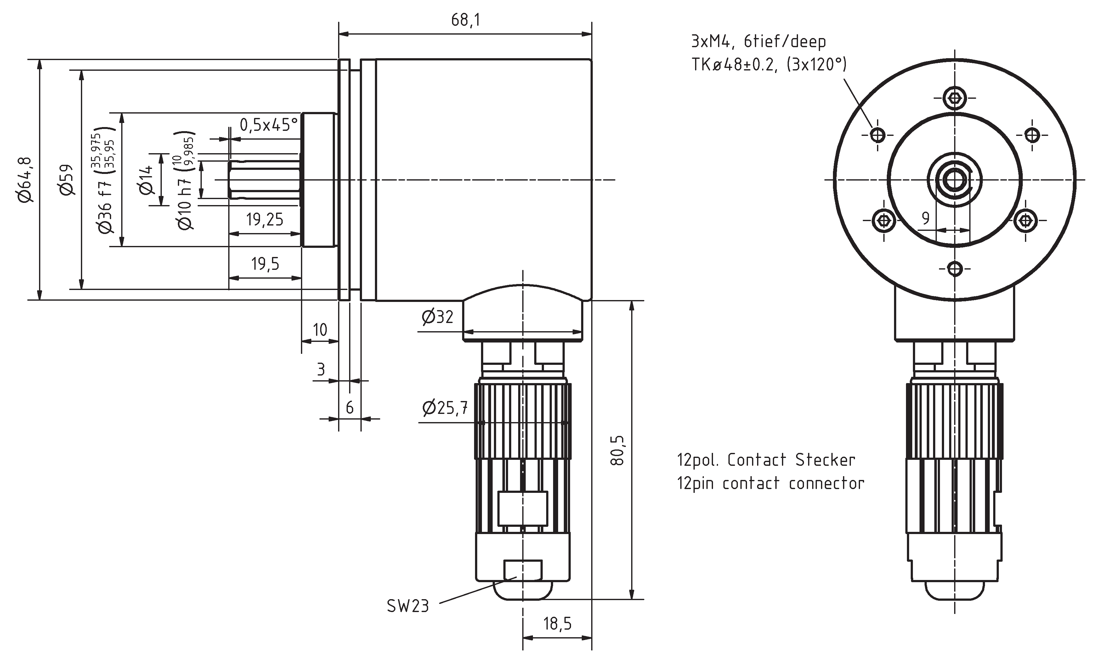 Absolute-Encoder CMV65 - SSI