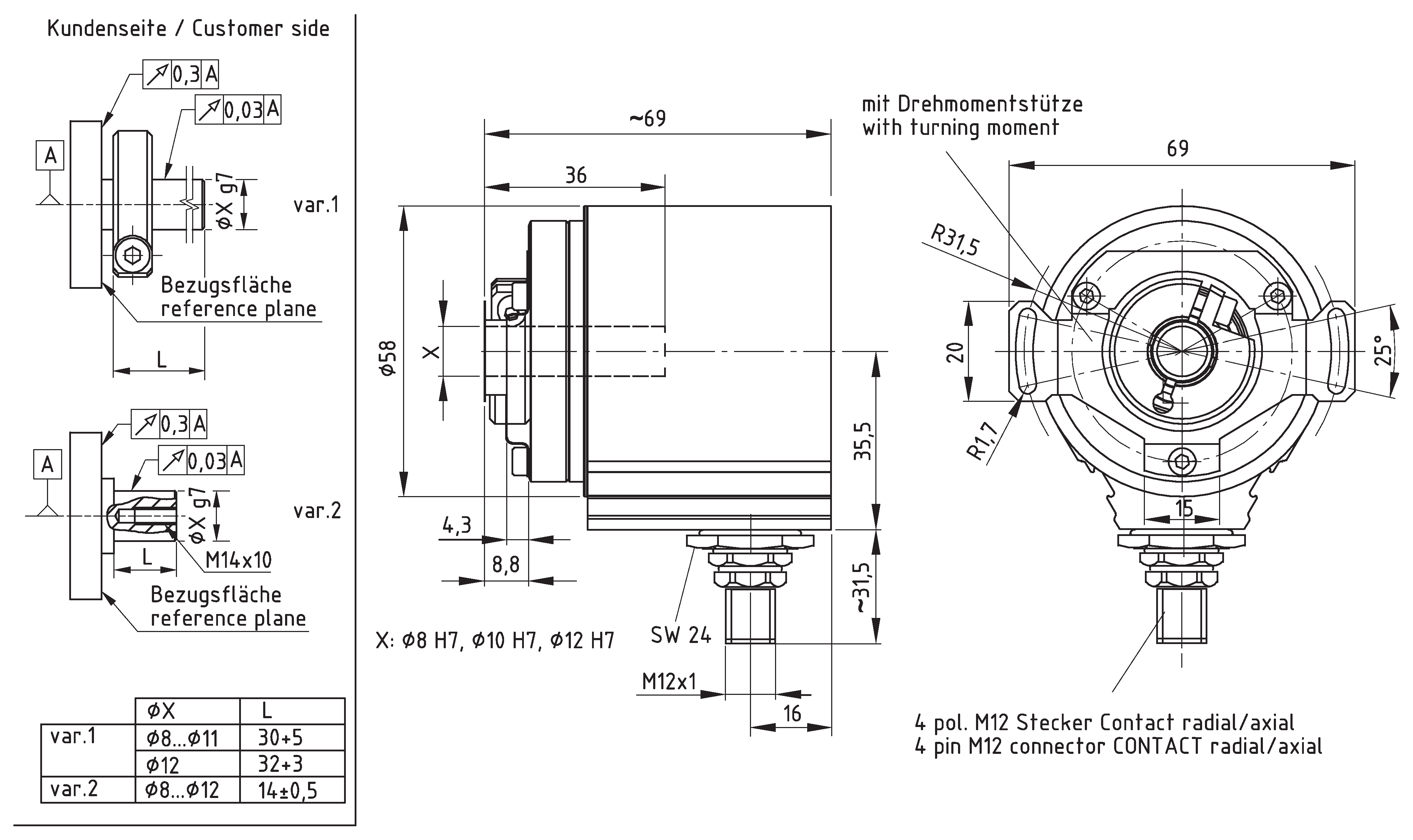 Absolute-Encoder CES58 - AS