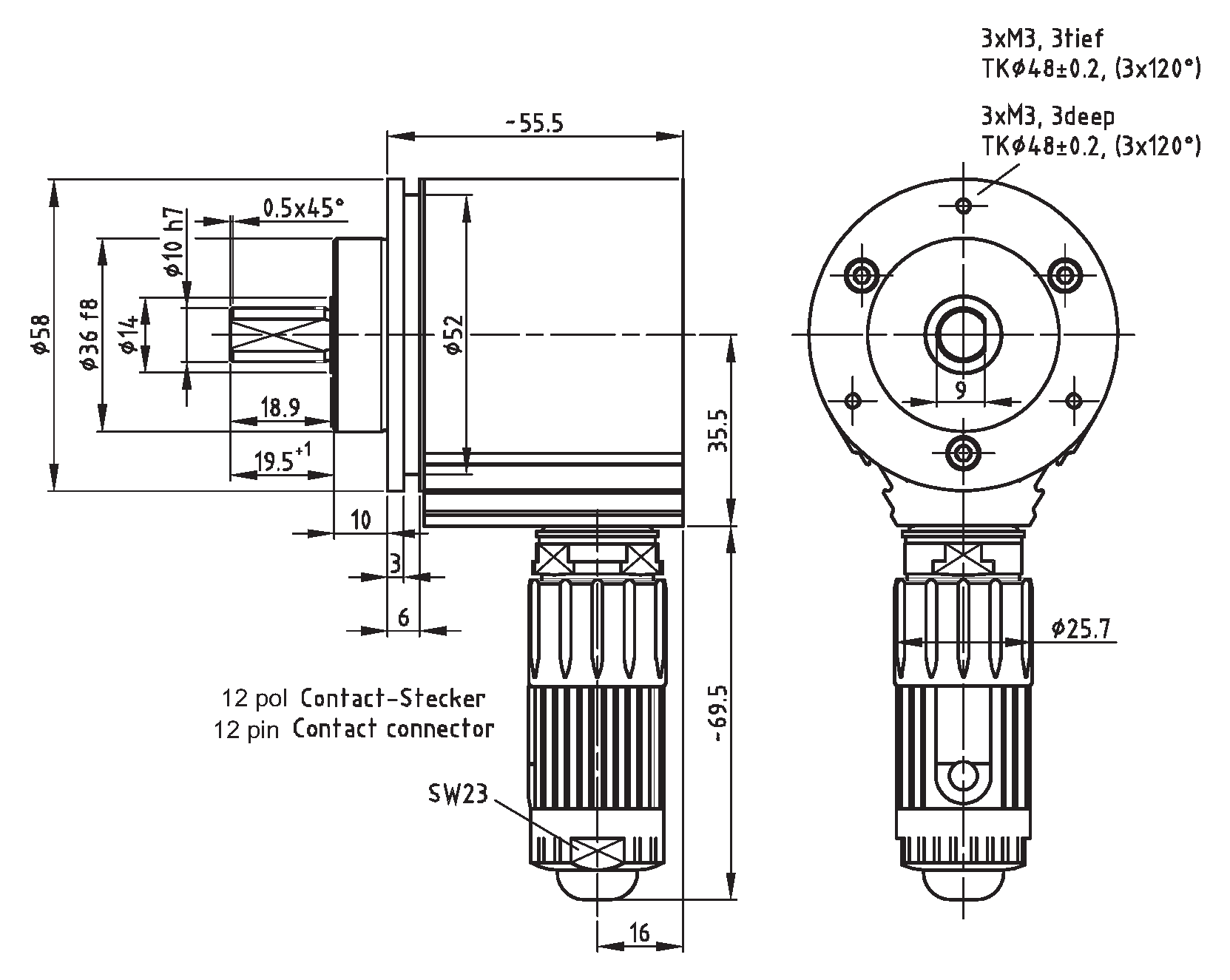 Absolute-Encoder CEV58 - ASI