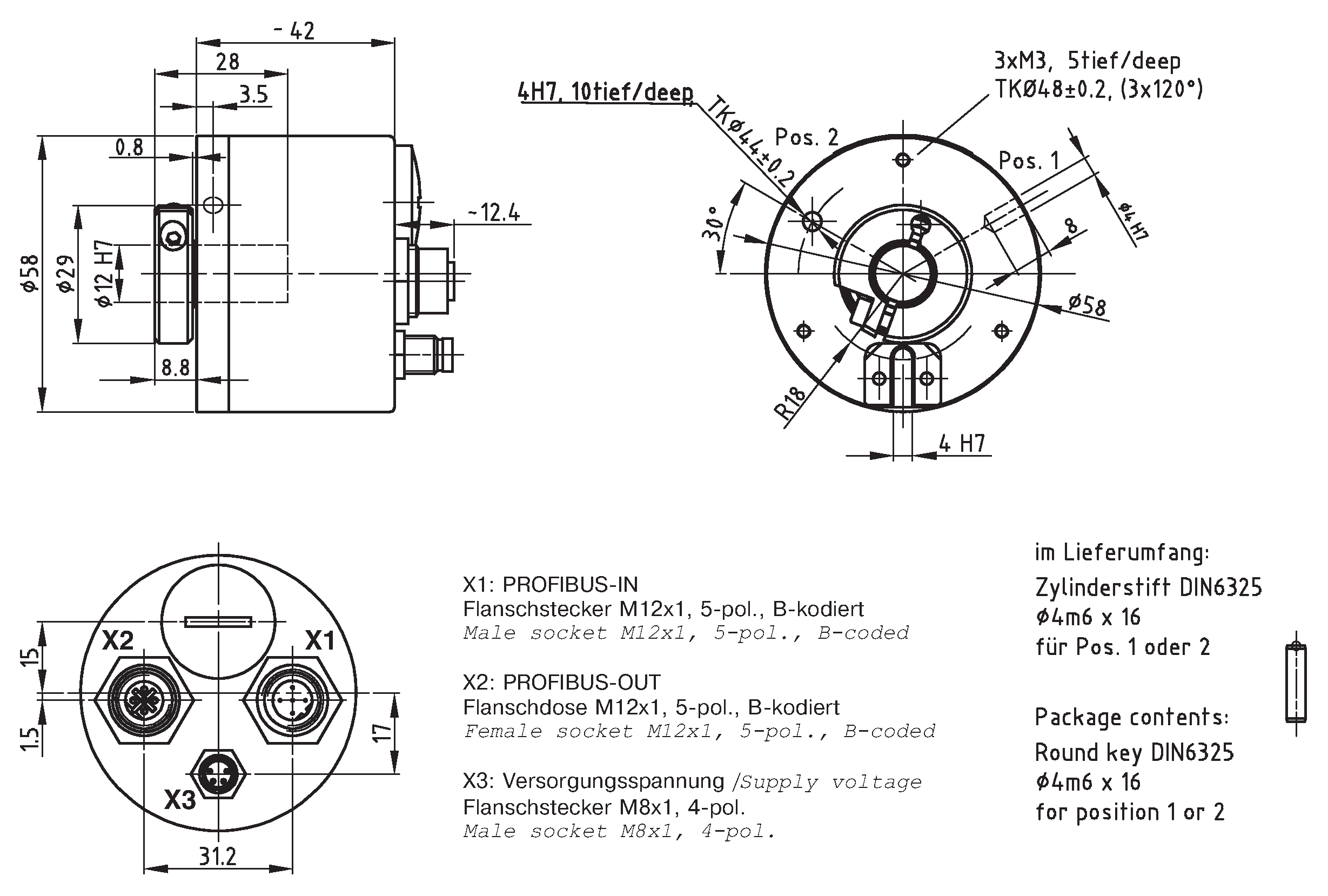 Absolute-Encoder CMS58 - PB