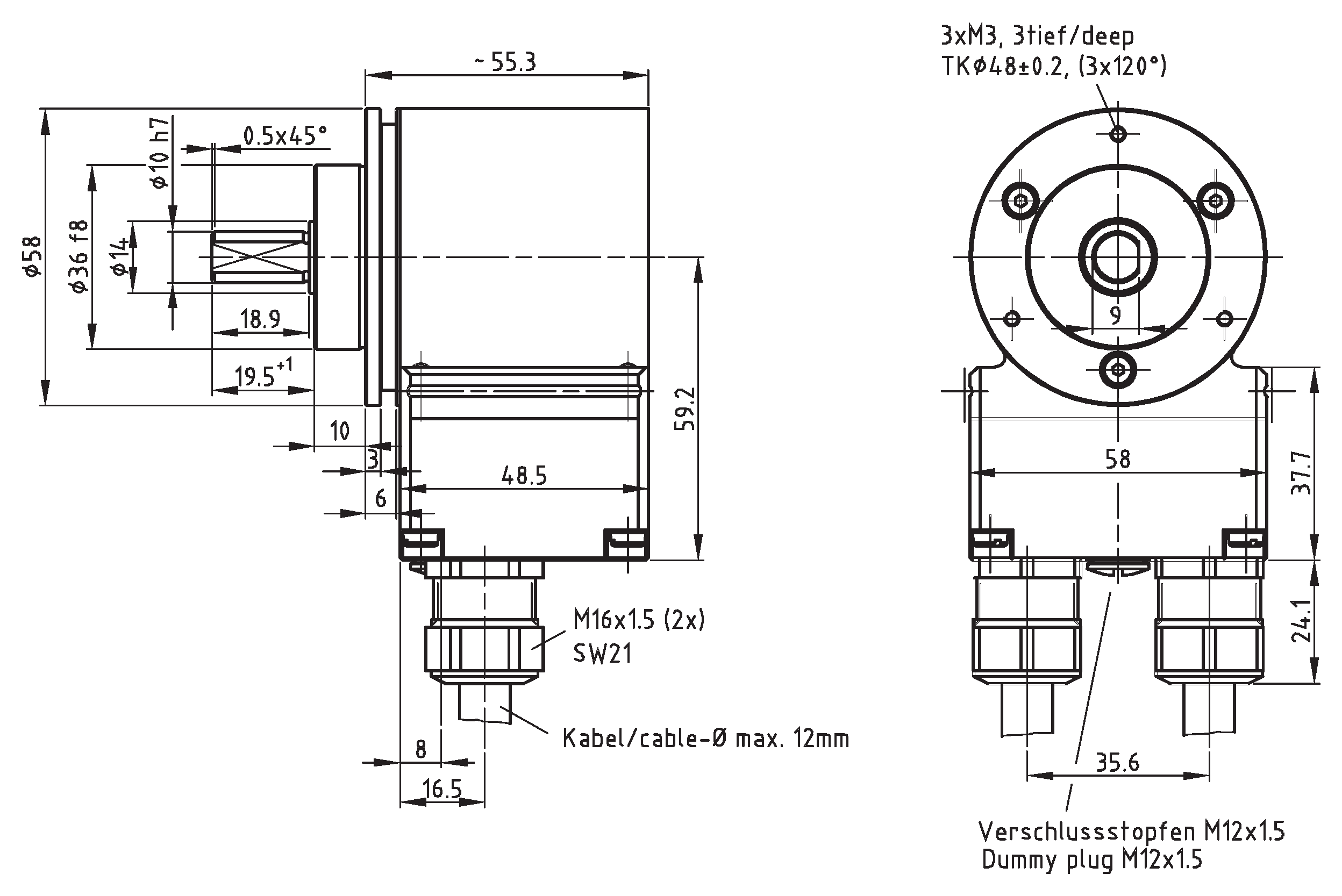 Absolute-Encoder CEV58 - DN