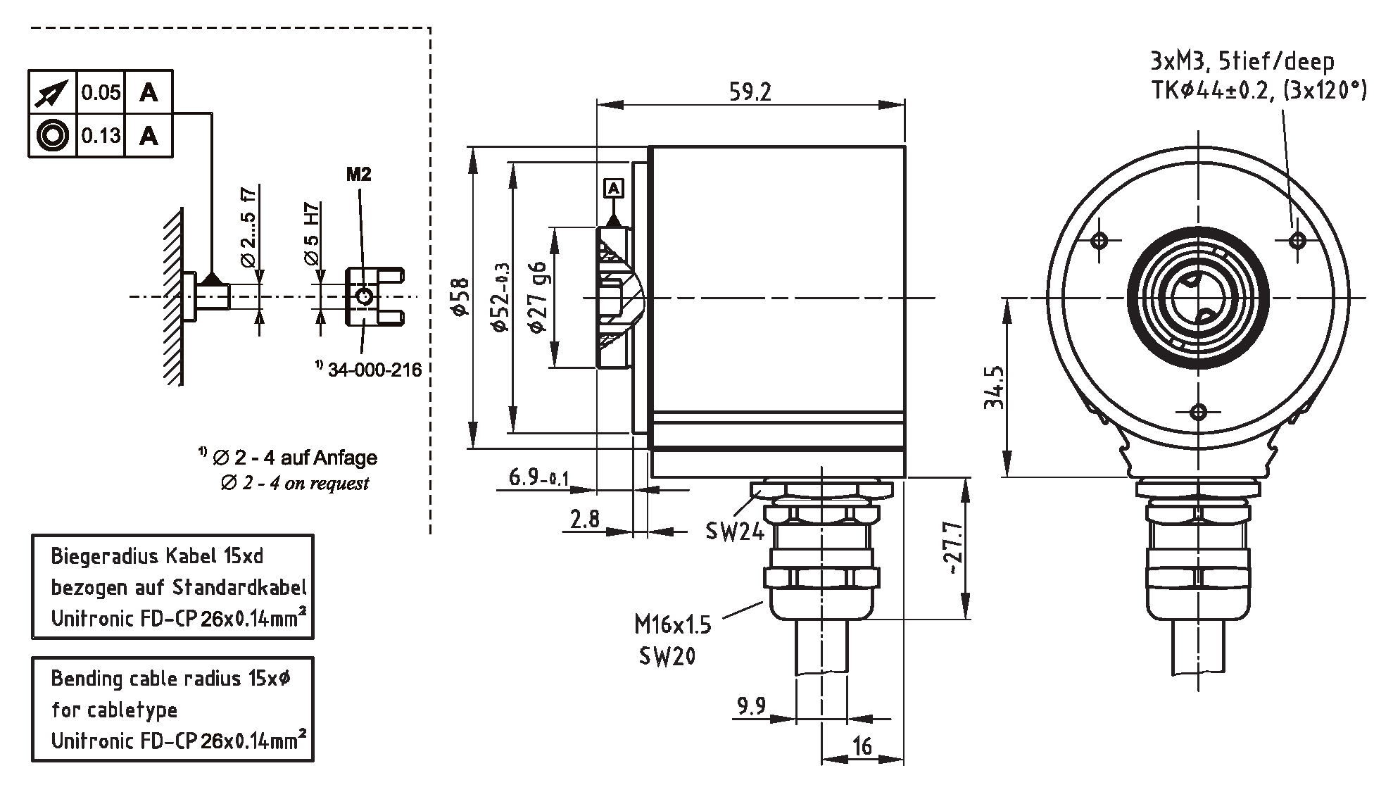 Absolute-Encoder CEK58S - P