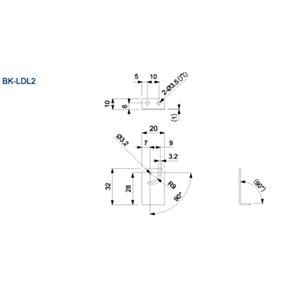 Комплект монтажного кронштейна CCS для подсветок LDL2