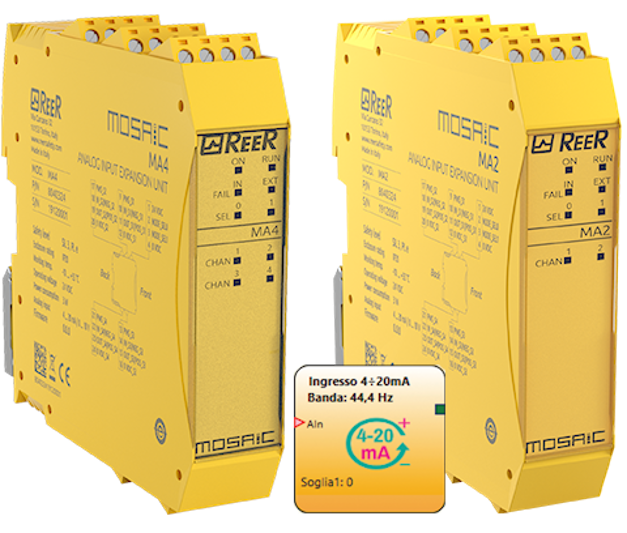 Программируемый Контроллер безопасности ReeR MOSAIC MA2-MA4