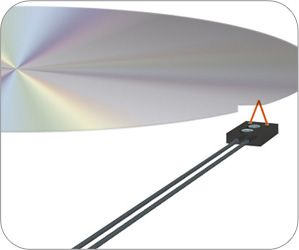 Обнаружение выемки на стеклянной пластине