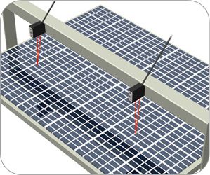 Тестирование деформации от ветровой нагрузки на панель с солнечными элементами
