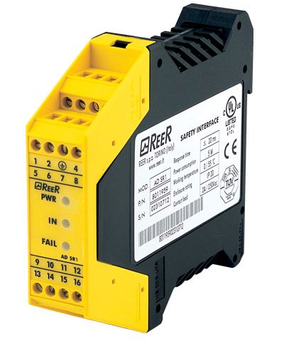 Интерфейсный модуль безопасности для световых завес,&nbsp;&nbsp;категория 4