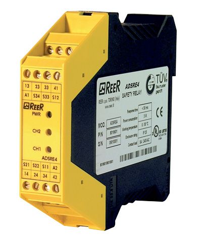 Интерфейсный модуль безопасности для кнопок аварийного останова и аварийных выключателей