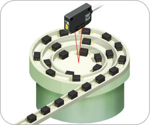Детектирование деталей в конвейере подачи