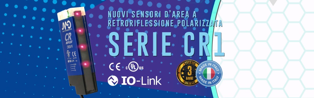 Серия CR1: Поляризационные барьерные датчики с отражением от рефлектора
